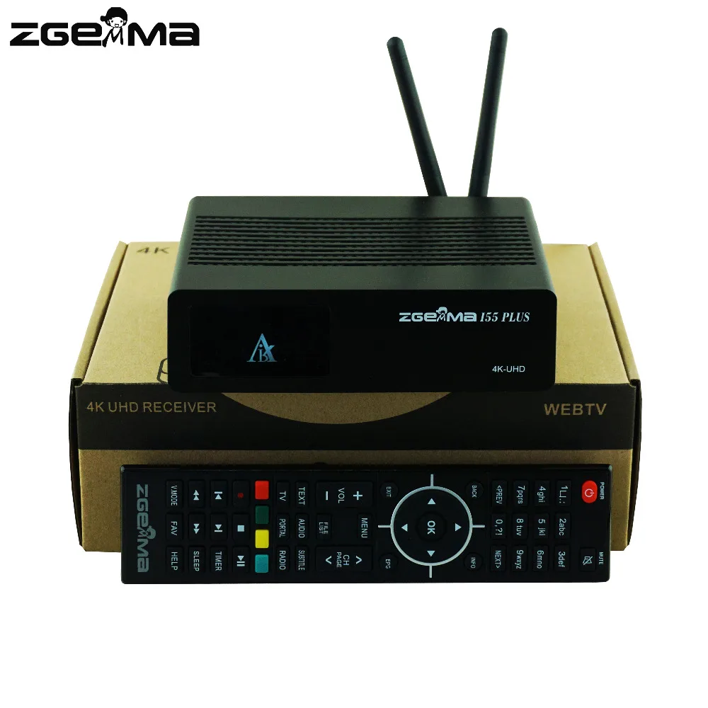 2 шт./лот zgemma i55 plus 4K iptv tv коробка с 300HMz встроенный wifi|Спутниковое ТВ| |