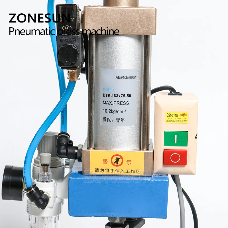 Штамповочная печатная машина ZONESUN pnuematice Штамповочный Инструмент для печати