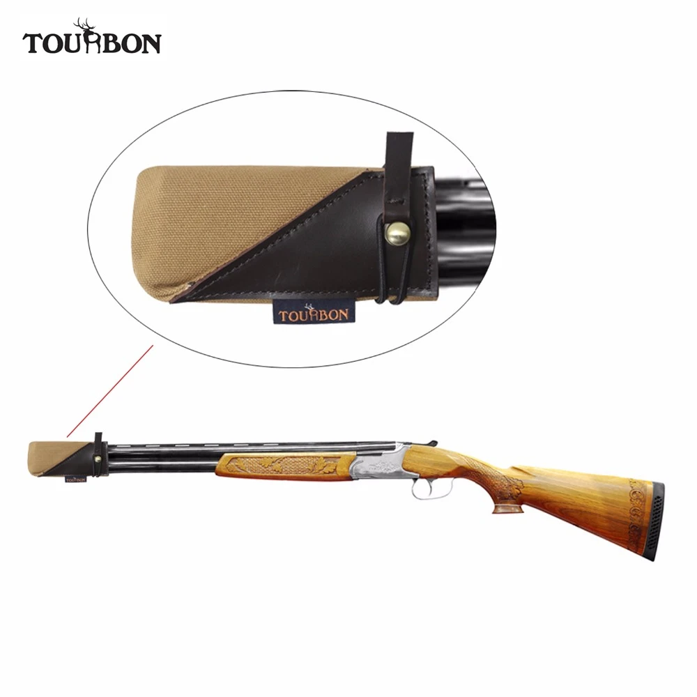 

Tourbon Shooting Gun Barrel Protector Canvas Holder Pouch Anti-Clay Protection Hunting Gun Accessories