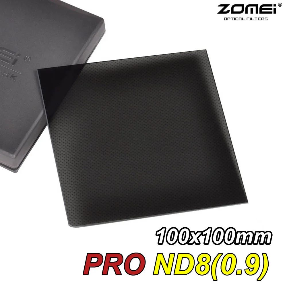 Новое Оптическое стекло Zomei Pro ND8 ND0.9 (8x) 100x100 мм 3 стоп квадратный фильтр для