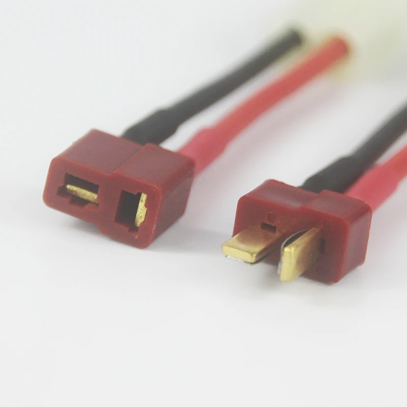 OliYin 100 пар L50 мм штекер и гнездо от Tamiya к T Разъемы 14AWG силикагелевый кабель для FPV