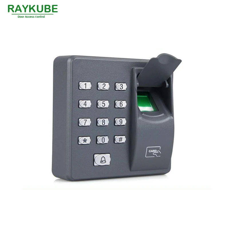 RAYKUBE система контроля допуска к двери с Биометрическим считывателем отпечатков пальцев электронный замок RFID замок безопасности комплект