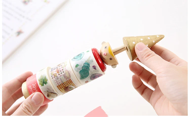 1 шт. Kawaii мальчик стиль DIY васи лента клейкая лента держатель украсить липкий Скрапбукинг изоляционная лента Организатор Канцелярские 02462