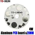 10 шт., 4 Вт, 28 мм, светодиодная плата, алюминиевое основание, 4 светодиода, чип высокой мощности, радиатор печатной платы для лампы, фонарика