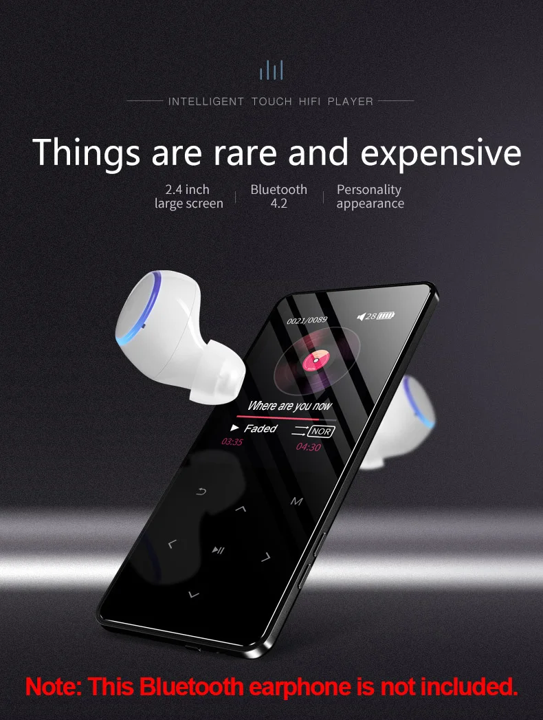 Bluetooth hifi MP3 MP4 плеер Bluetooth динамик 16 ГБ 32 ГБ кнопки Аудио Диктофон электронная книга чтение mp4 плеер наушники 8G