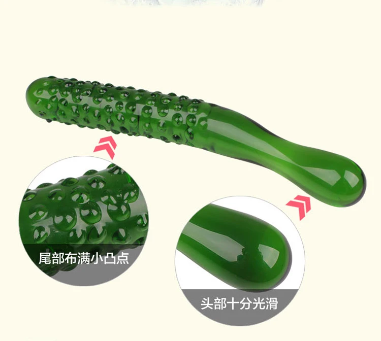 Стеклянный фаллоимитатор реалистичный огурец стимулирующая Анальная заглушка