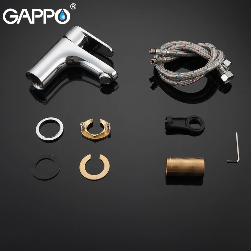 Смесители для раковины GAPPO хромированный кран с одним отверстием крепления на