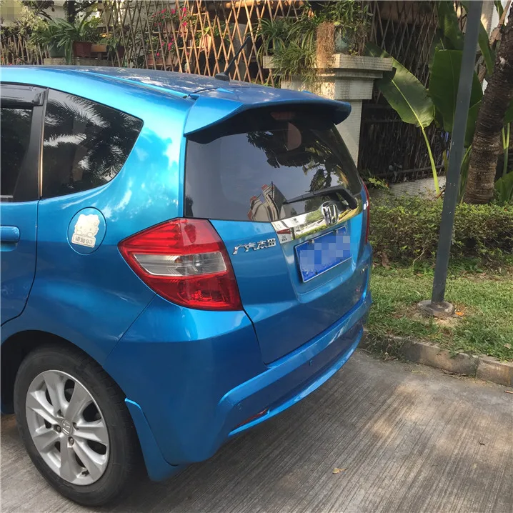 Для Honda Jazz Fit спойлер высокое качество абс материал заднее крыло праймер цвет задний спойлер для Honda Fit B спойлер 2008-2013