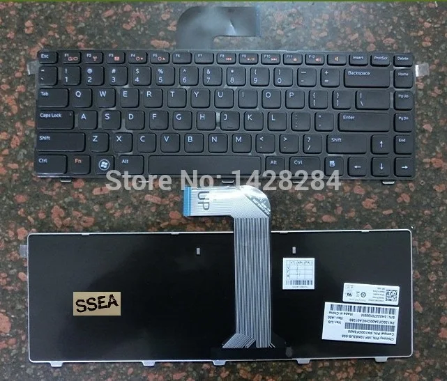 

SSEA New US black Keyboard For Dell N4110 XPS 15 L502X VOSTRO 3450 V3450 V3550