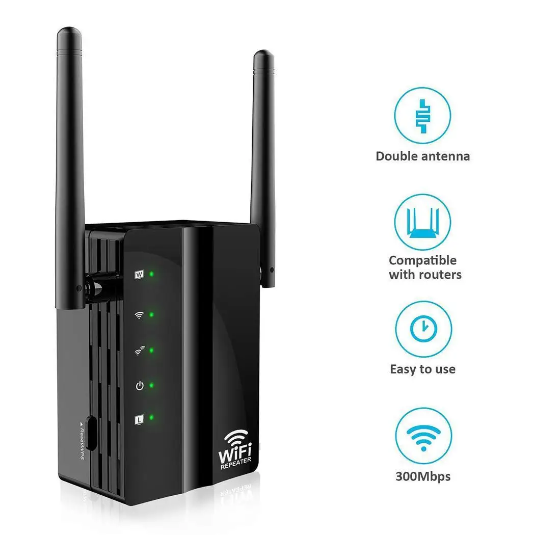 300 Мбит/с WiFi расширитель диапазона беспроводной повторитель интернет
