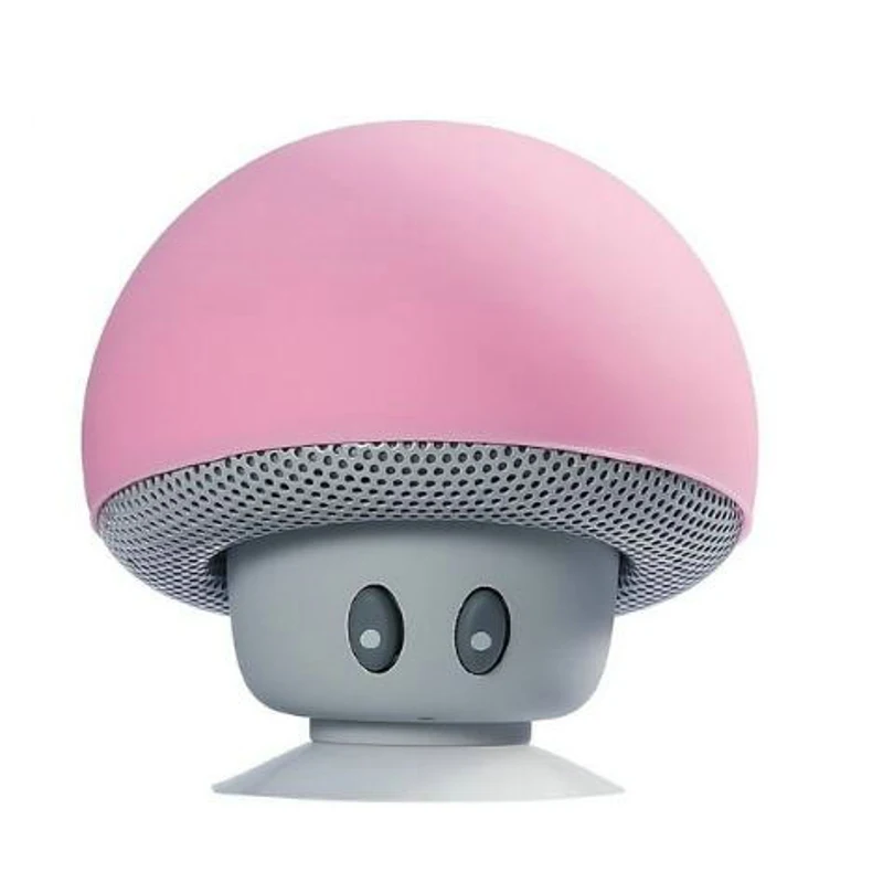 Pink Беспроводной мини Bluetooth динамик Портативный Гриб водонепроницаемый стерео Bluetooth динамик для мобильного телефона iPhone Xiaomi компьютер - Цвет: Pink