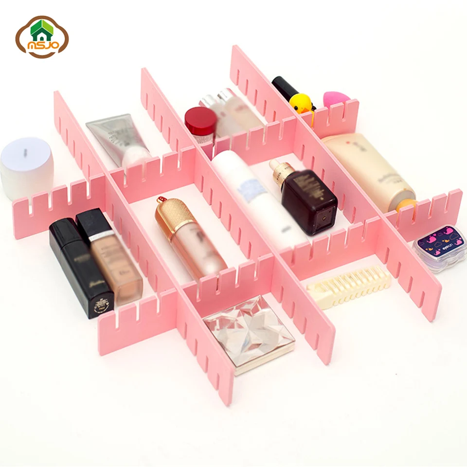 

Msjo Organizer For Drawer DIY Socks Underwear For Drawer Adjustable Divider Storage Partition Board Makeup Organiser Storage