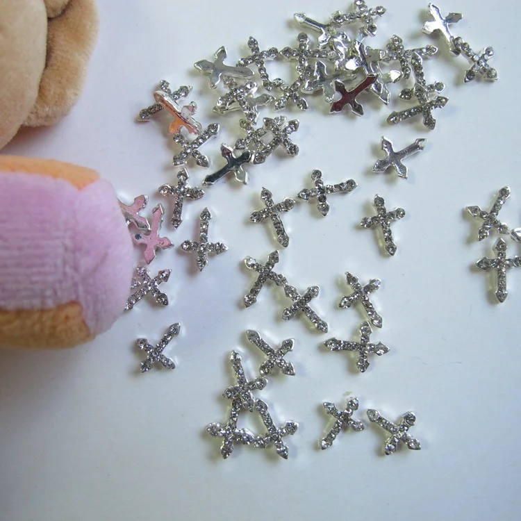 10 шт. металлические подвески в виде креста|charms nail art|nail artcharms |
