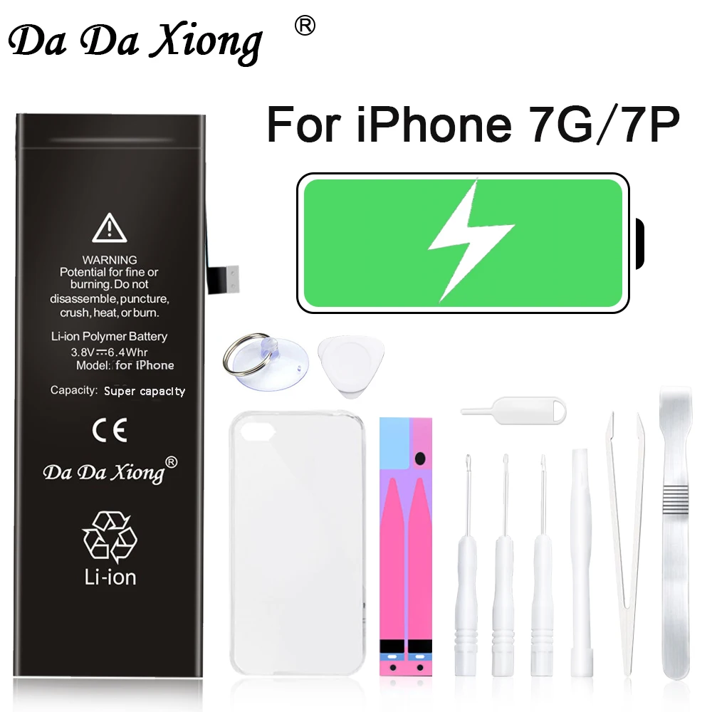 Оригинальный аккумулятор для iPhone 7 Plus мобильный телефон большой емкости Сменный