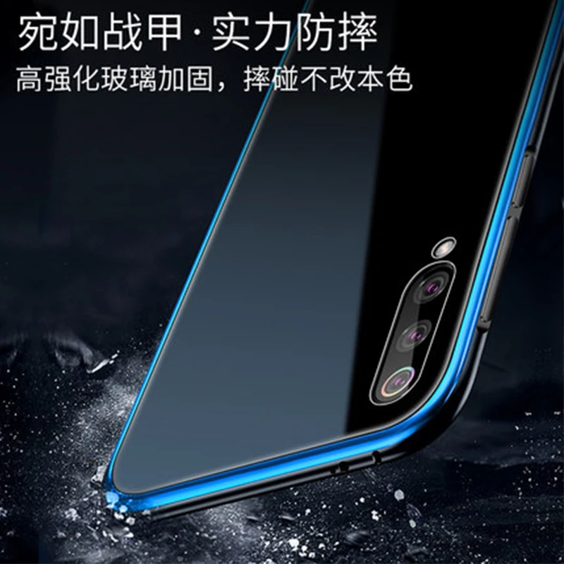 Роскошный металлический бампер с рамкой для Xiaomi MI 9 9SE задняя крышка из