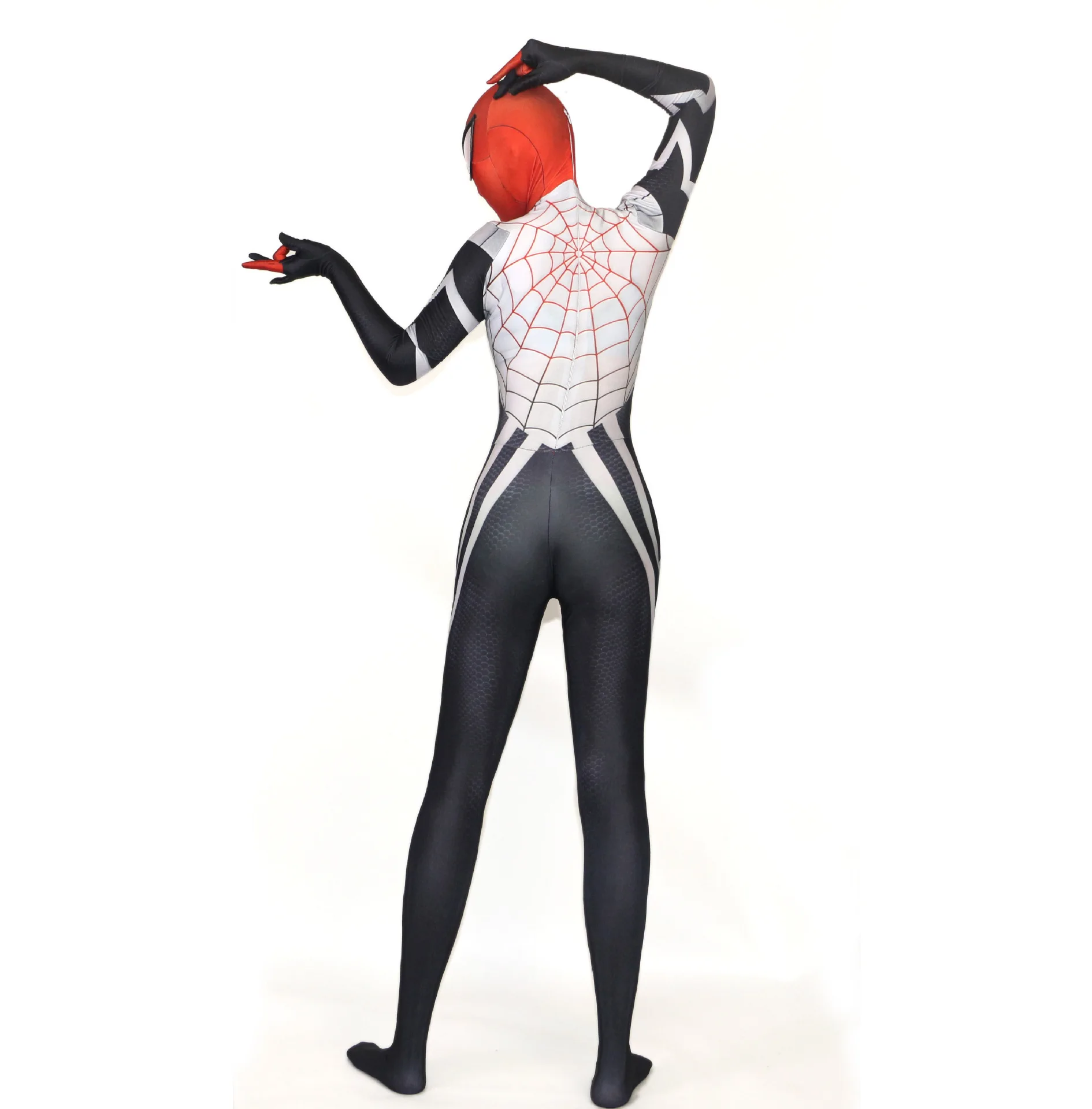 Venom Silk Cindy Moon SpiderGirl Spider, костюм для косплея, спандекс, Zentai, облегающий костюм для Хэллоуина, костюм для Леди/Женщины/детей