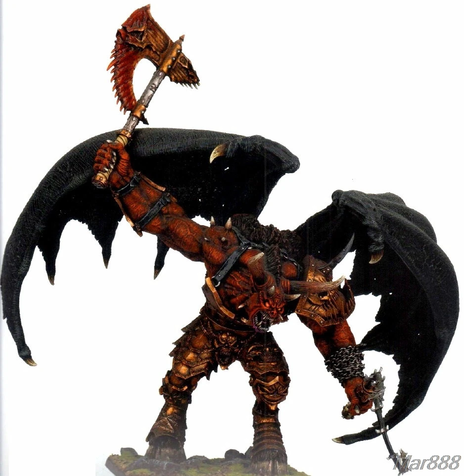 AN'GGRATH THE UNBOUND DAEMON LORD OF KHORNE модель из смолы|Игровые фигурки и трансформеры| |