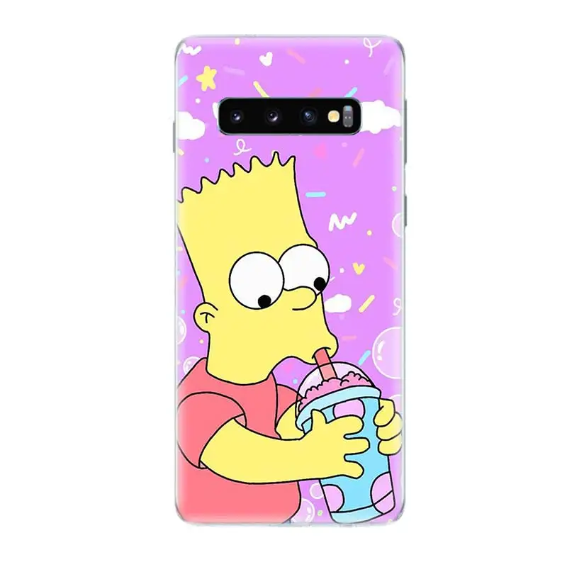 Мультифильм Симпсоны Желтый Уникальный TPU силиконовый чехол для samsung Galaxy A30 A20 A10 A50