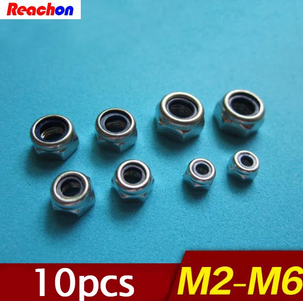 Бесплатная доставка 10 шт. самозатягивающиеся гайки M2/M3/M4/M5/M6 для DIY моделей