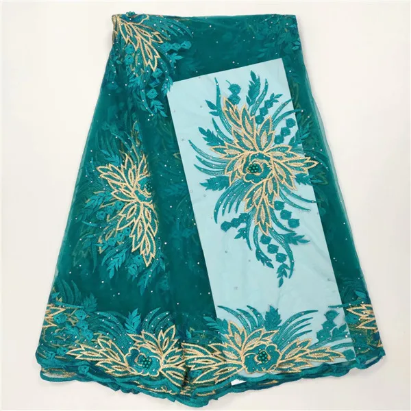 

Wonderful French lace series royal blue flower embroidery African mesh lace fabric for dress LWN15(5yards/lot) free shipping