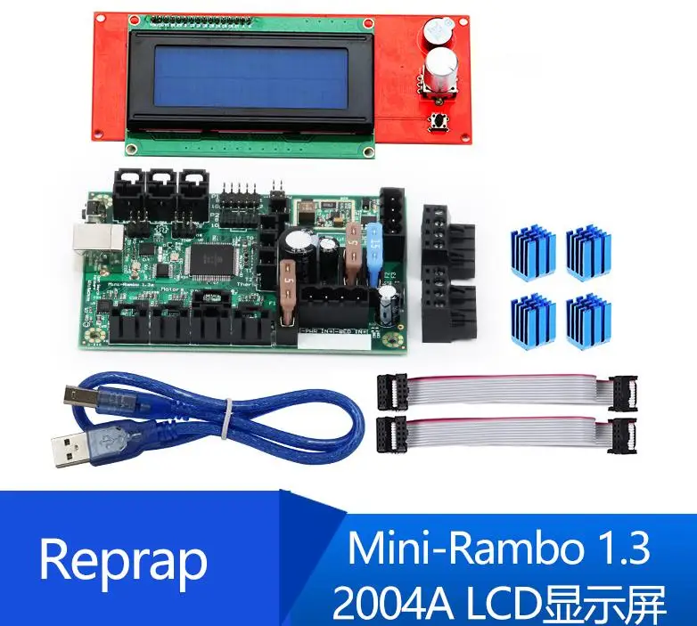 

Reprap Mini-Rambo 1.3+2004A LCD display motherboard Suitefor 3D printer