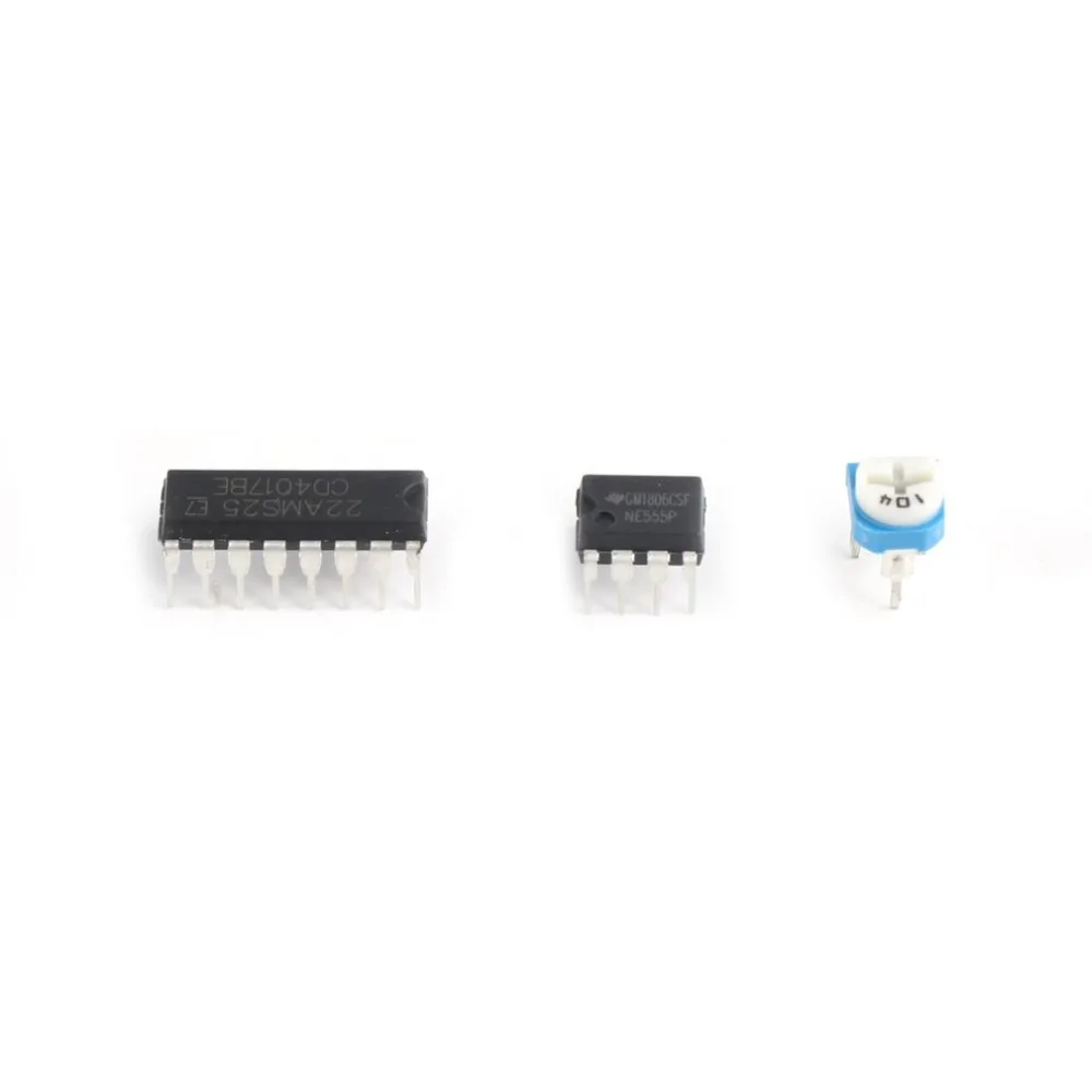 NE555+ CD4017 красный синий двойной цвет мигающая световая доска комплект стробоскоп практика обучения led-лампы модуль