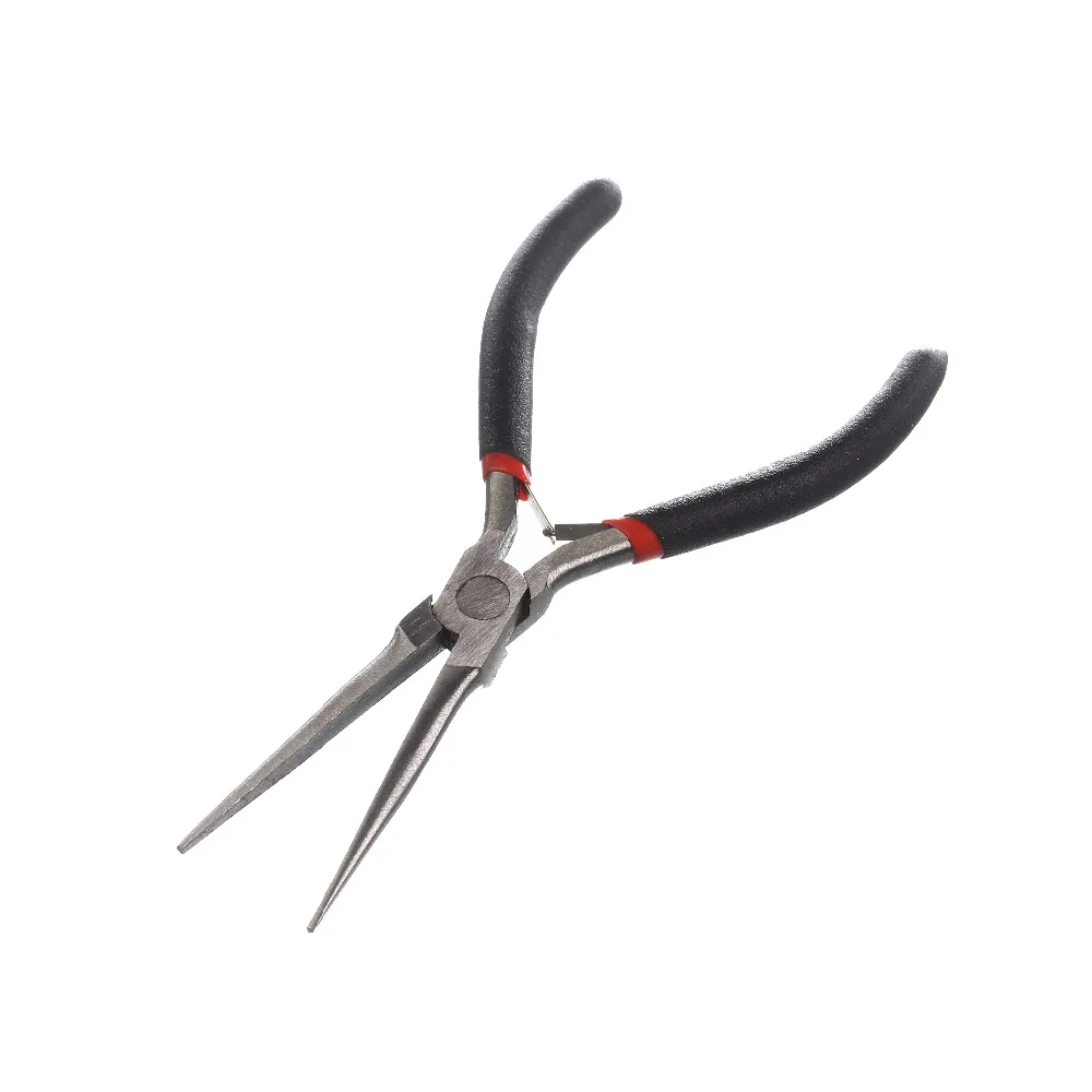 

New Fashion Black Clamp Jewelry Tools Pointed Pliers Equipment 14.6cm Long Needle Nose Pliers For DIY Accessories Jewelry Making
