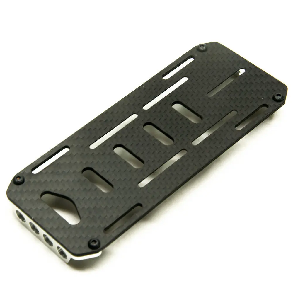 Углеродное волокно батарея Монтажная пластина лоток для 1/10 RC Гусеничный