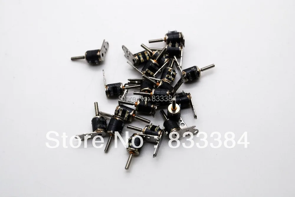 Миниатюрный шаговый электродвигатель 4 провода 2 фазы микро двигатель (диаметр: 6