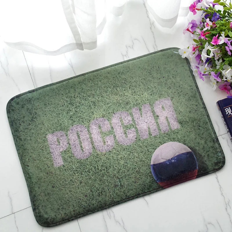 Россия/Франция/Бразилия/Швейцария Футбол и газон узор пол коврики кухня ванная