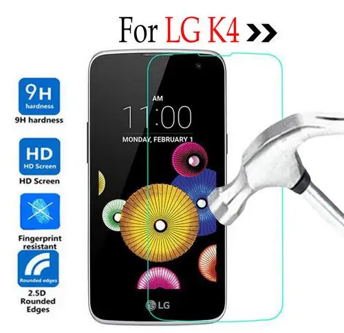 Полностью закаленное стекло 0 26 мм 9H для LG K4 K 4 K120E K121 K130 K130E 4G Защитная пленка