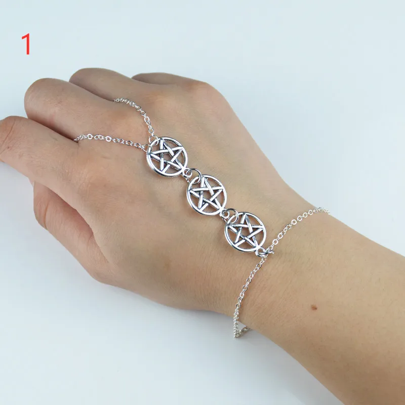 Wicca Slave Bracelet Pentagram Crystals 3 Tape Pentacle Gift Wiccan | Украшения и аксессуары
