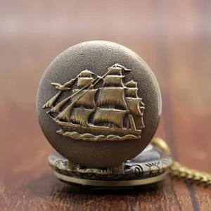 Маленькие карманные часы с циферблатом Relogio De Bolso, винтажные часы Navio Caravela, корабль Конституции Америки, P913