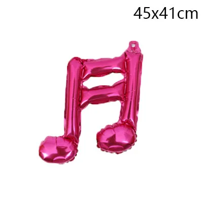 rose red double 1 шт./лот, музыкальные ноты из фольги, майларовые воздушные шары, товары для дня рождения, надувные шары, свадебные украшения, принадлежности - Цвет: rose red double