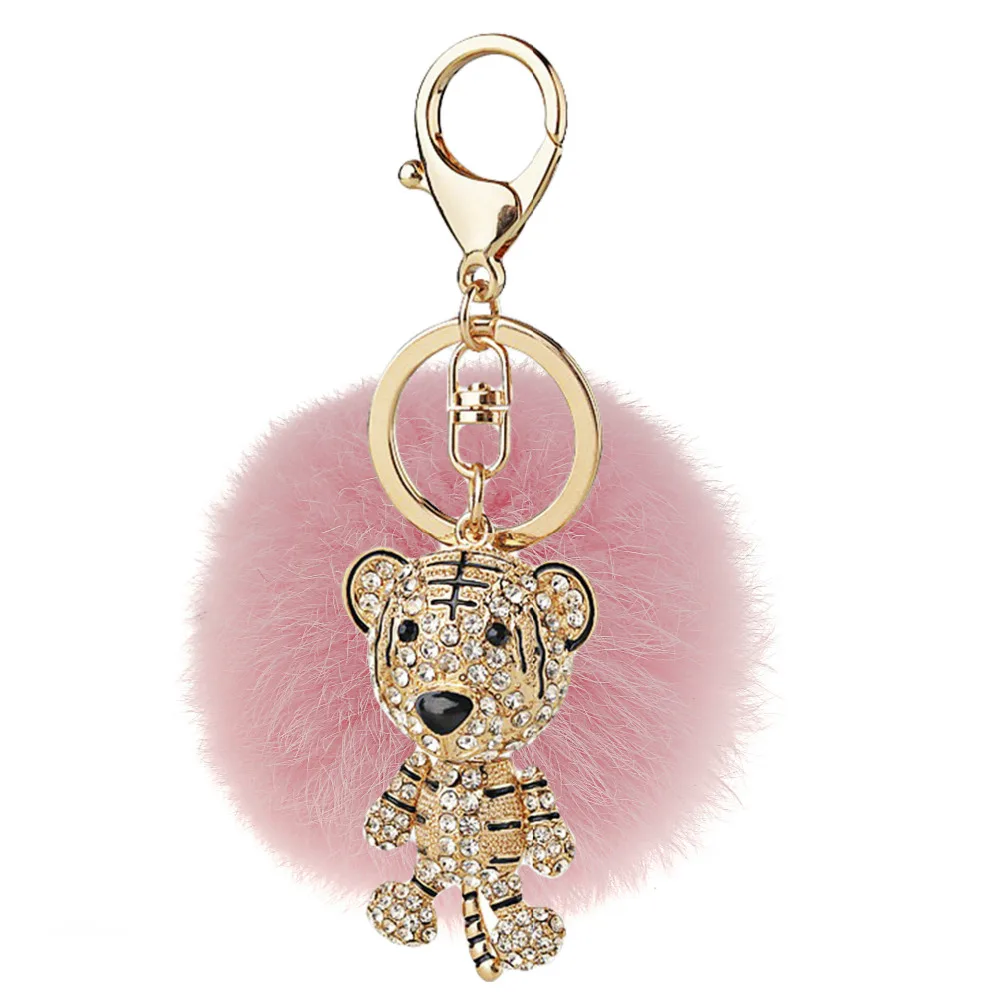 Подвеска-брелок с помпоном в виде кролика для девочек школьная сумка подвеска из