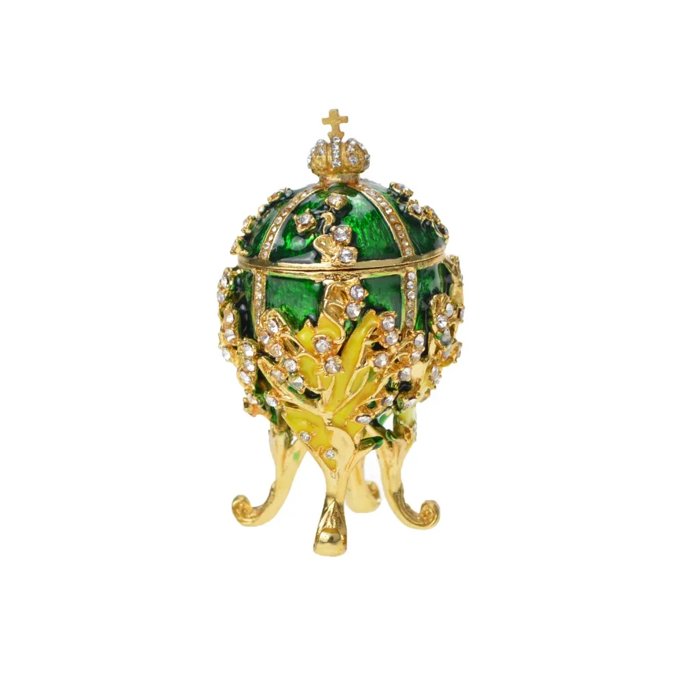 Fetcher бренд Металл Exqusite маленькое яйцо Faberge для украшения дома