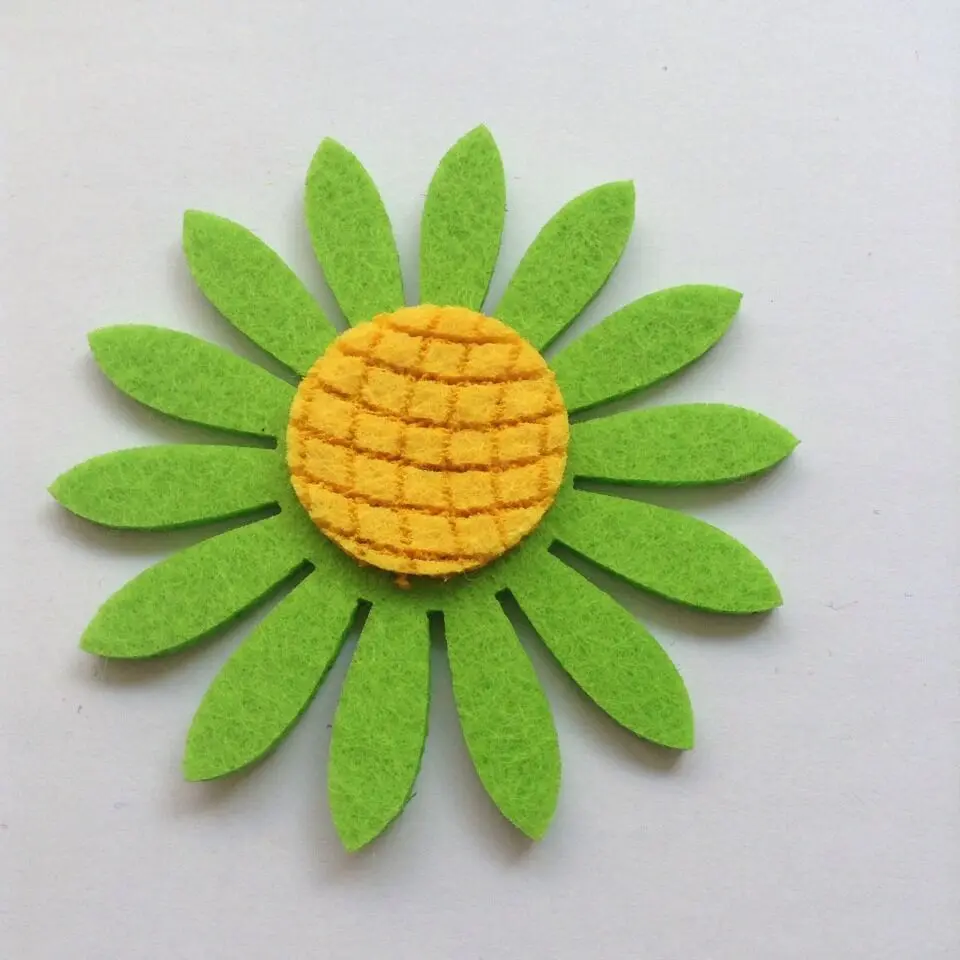 DIY Войлок красивый красочный Подсолнух 50 шт./лот 80*80 мм|lot lot|sunflower diylot diy |