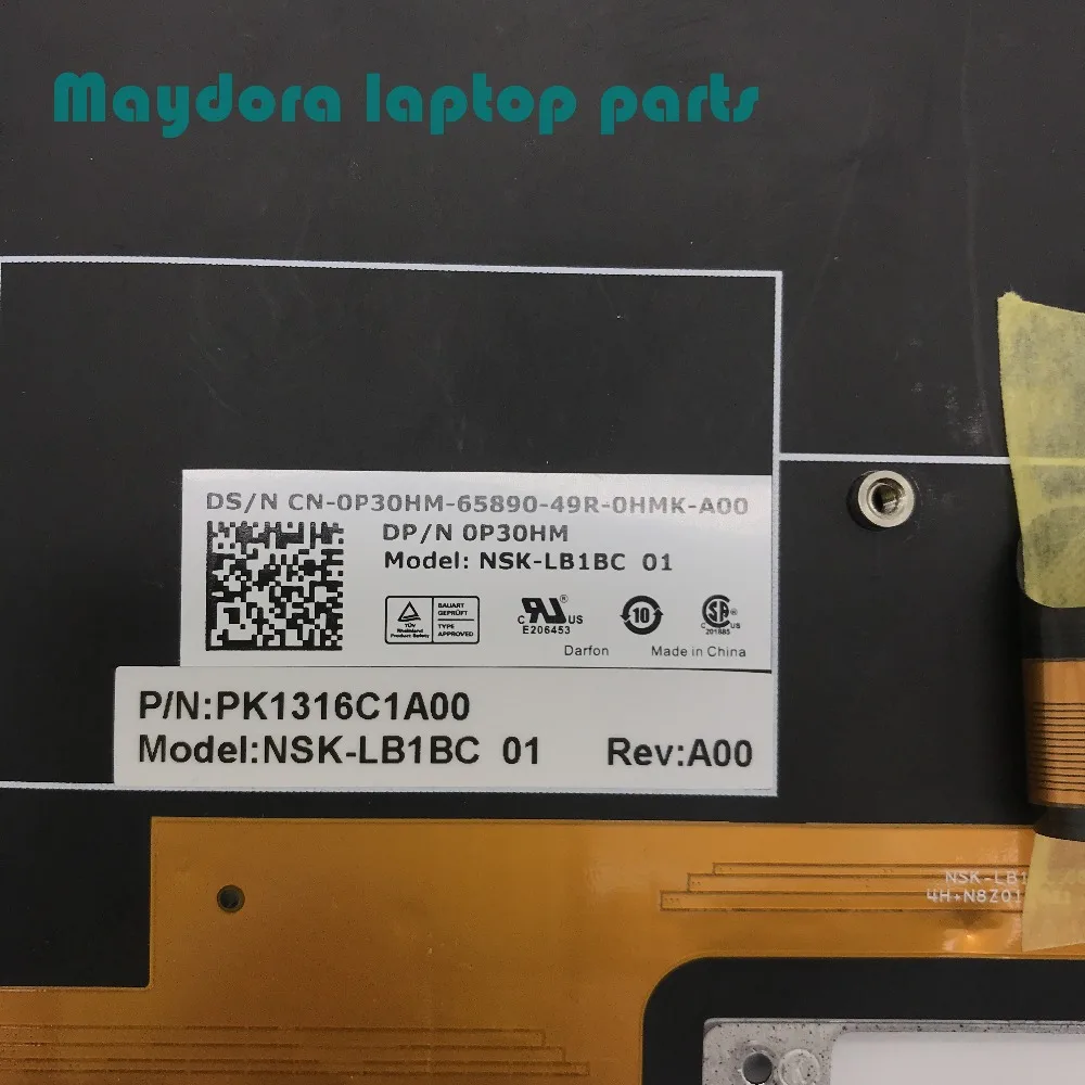 Оригинальные детали для ноутбуков DELL ALIENWARE15 R1 R2 ALienware13 клавиатура с подсветкой P30HM