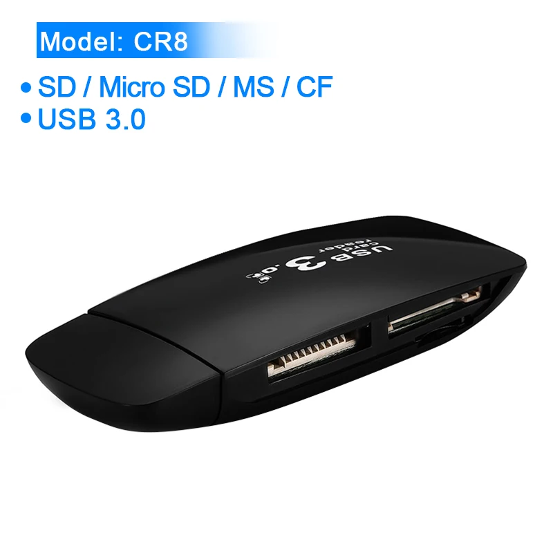 Rocketek USB 3,0 multi устройство чтения карт памяти OTG Тип c android адаптер мини кардридер для micro SD/TF microsd читателей компьютер - Цвет: CR8