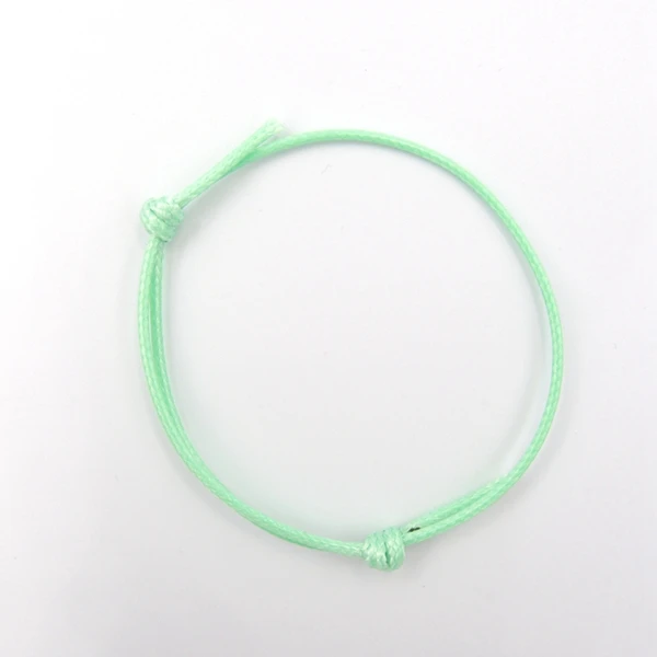 MintGreen (new) Больше цветов 50 шт. Корея Воском браслет дружбы из шнура Регулируемый ювелирных изделий интимные аксессуары DIY изготовления материал настроить - Цвет: MintGreen (new)