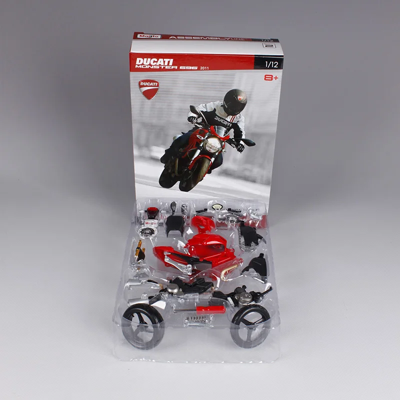 Maisto 1:12 Monster 696 2011 мотоциклетные литые под давлением металлические модели наборы для ducati красный гоночный мотоцикл литой мотоцикл модель 39189