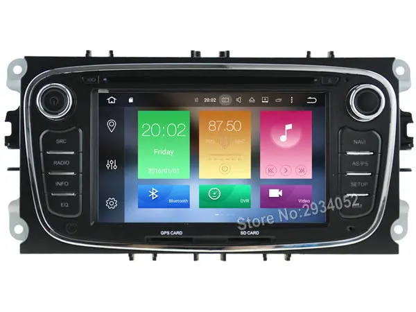 Для FORD MONDEO FOCUS GALAXY S-MAX Android 8 0 автомобильный dvd-плеер Восьмиядерный (8 ядер) 4G RAM 1080P 32GB