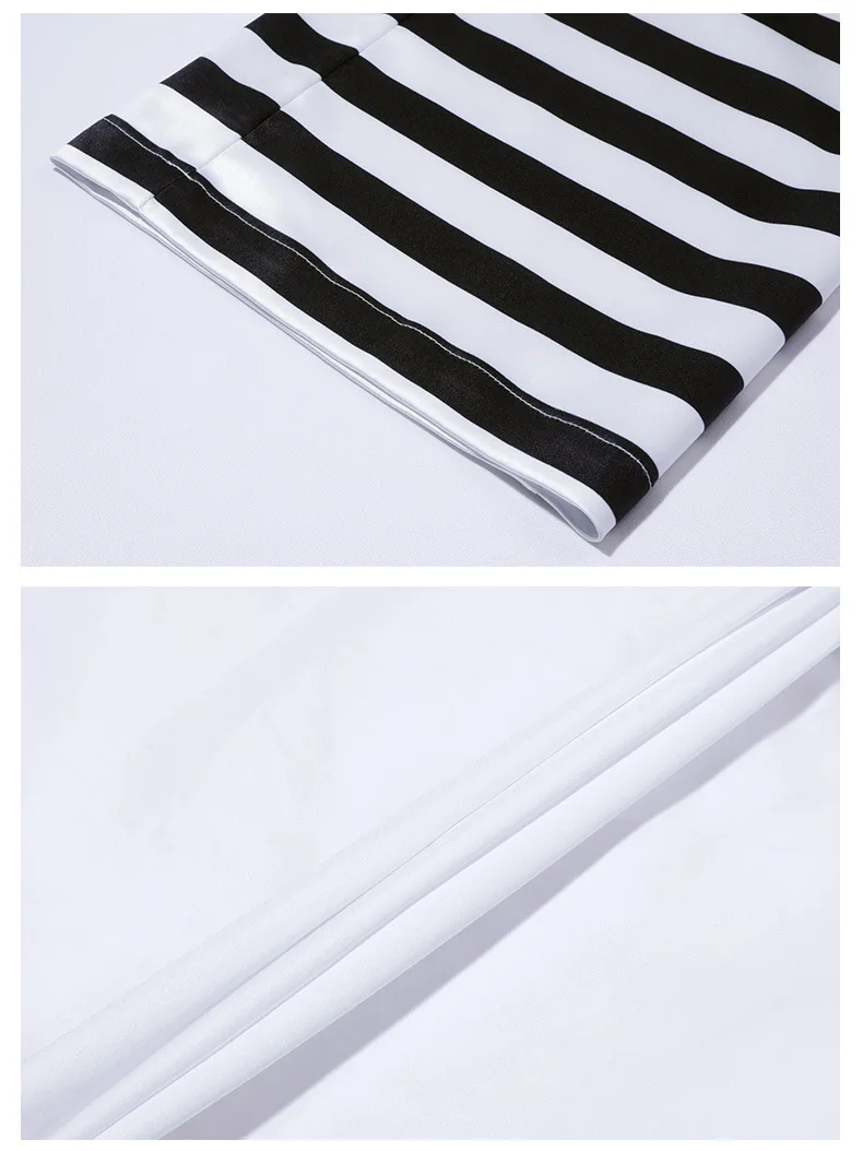 2018 Autumn Fashion Women 2 Piece Turn down Collar Lantern Sleeve Shirt Tops &amp Female High Waist Striped Trousers Suit C2814 | Женская