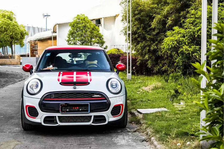 F55 F56 JCW стиль pp материал передний бампер задний бампер и выхлопные наконечники