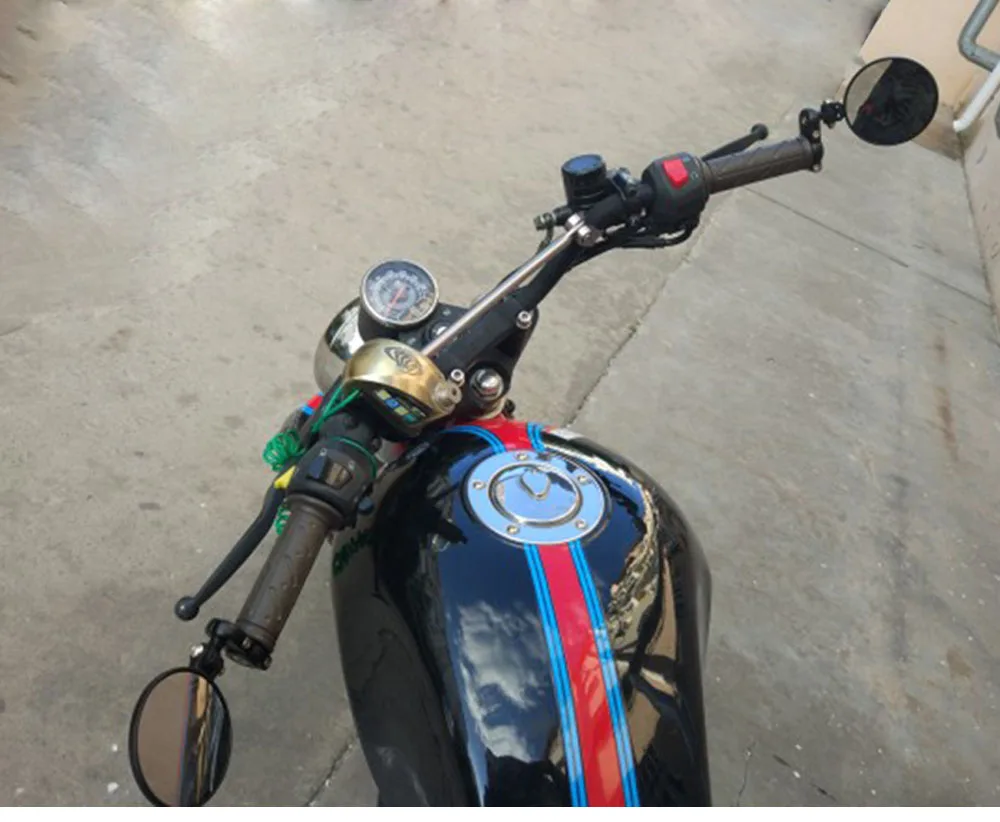 7/8 ''мотоцикл зеркало скутер мотоцикл заднего вида Бар Конец Зеркала для vespa piaggio nmax Honda cb500x Royal Enfield Кафе racer