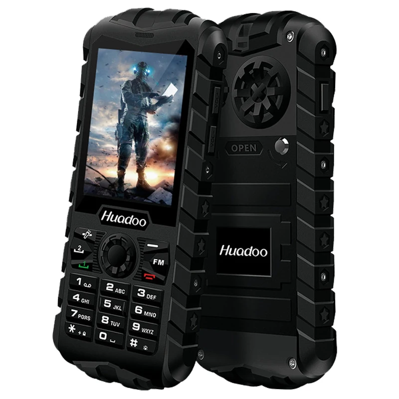 Huadoo IP68 водонепроницаемый мобильный телефон FM фонарик Поддержка плавание противоударный пылезащитный открытый прочный телефон P191
