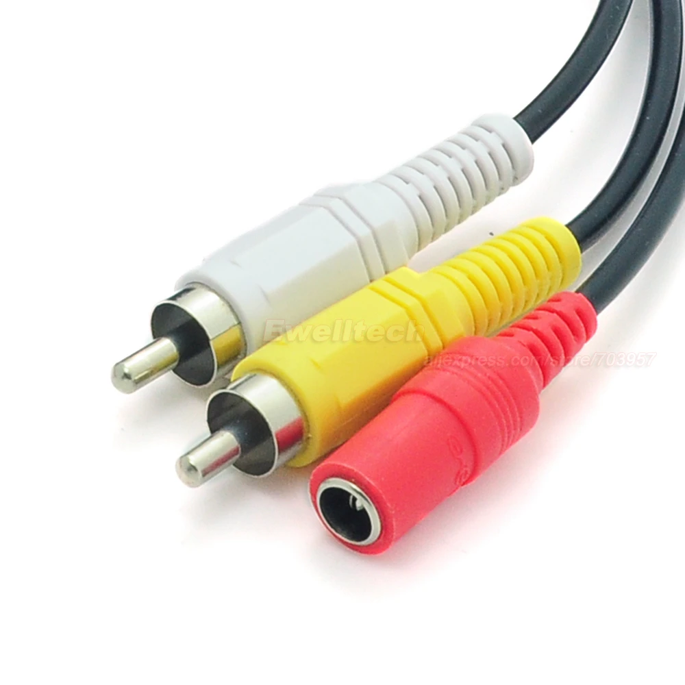 5x 10 м/32 фута 2 RCA DC разъем аудио видео Мощность AV кабель все в одном CCTV провод|wire