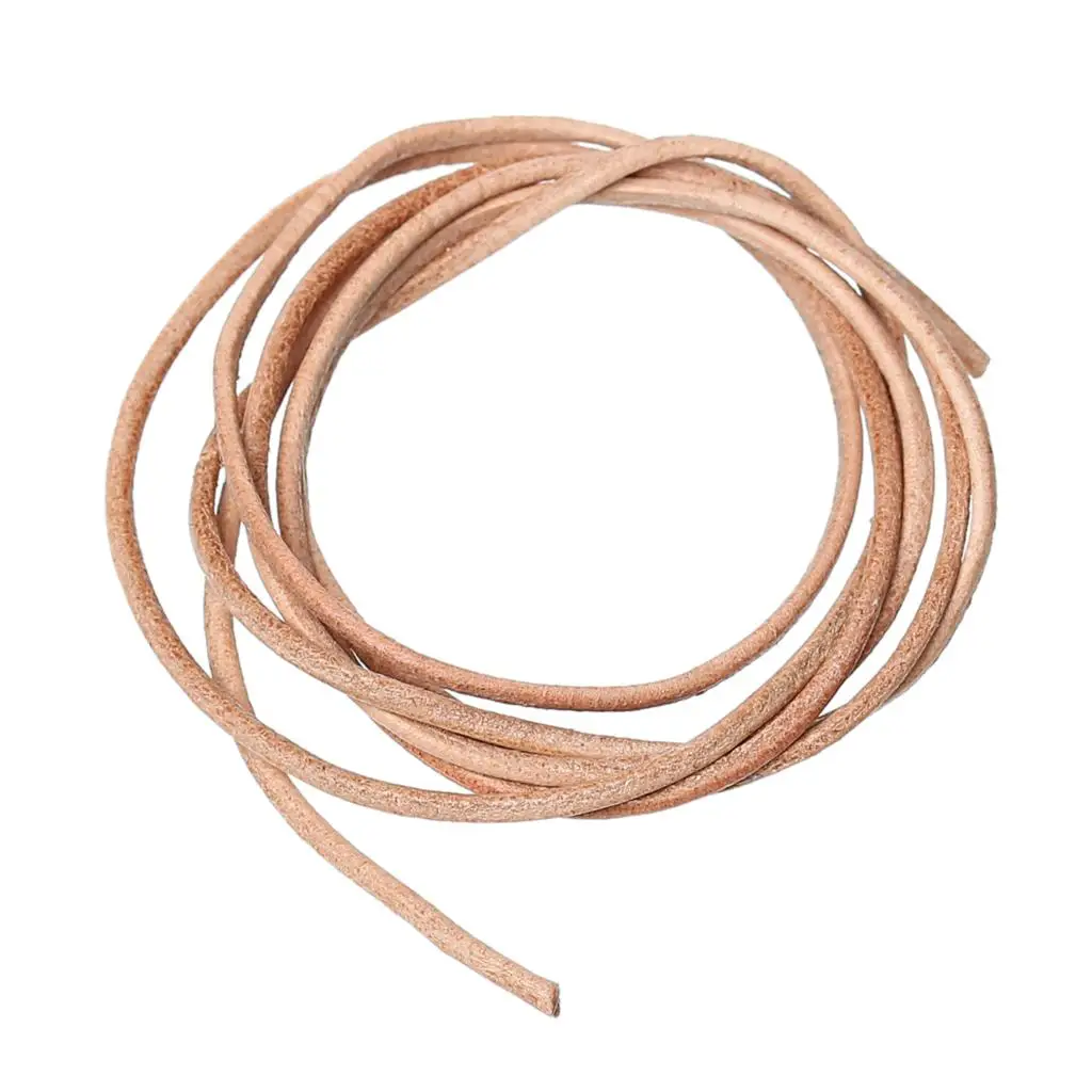 Простой браслет DoreenBeads из натуральной кожи веревочный цвета хаки для рукоделия