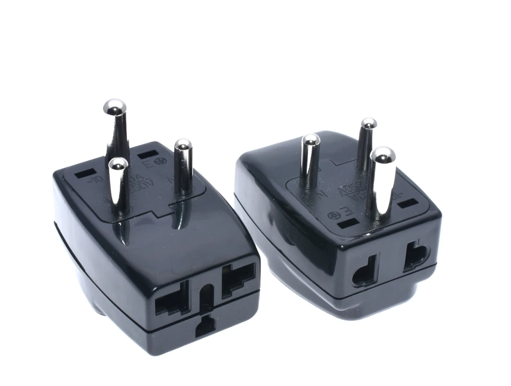 South Africa plug adapter Type D 3 position convert to 1 outlet Multi travel charge power India Kenya Nepal Pakistan NEW | Обустройство