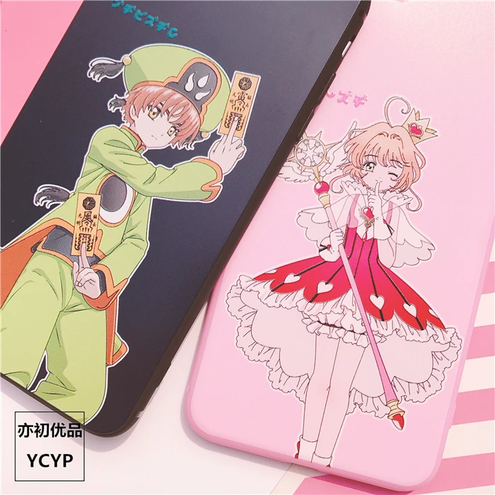 Чехол для iphone XR Cardcaptor Sakura+ пленка для экрана из закаленного стекла для iphone X XS Max 7 8 plus 6 S plus Sailor Moon+ ремешок